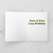 Sloth Birthday Card Karte (Innenseite)