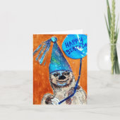 Sloth Birthday Card Karte (Vorderseite)