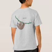 Sloth Birthday Party Hat T Shirt (Rückseite)