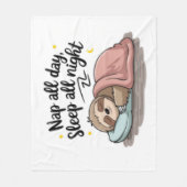 Sloth Blanket Fleecedecke (Vorderseite)