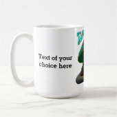 Sloth Boho Hippie benutzerdefinierte personalisier Kaffeetasse (Links)