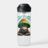 Sloth Boho Hippie benutzerdefinierte personalisier Trinkflasche (Rückseite)