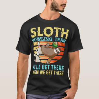 Sloth Bowling Funny Bowler Bowling T-Shirt