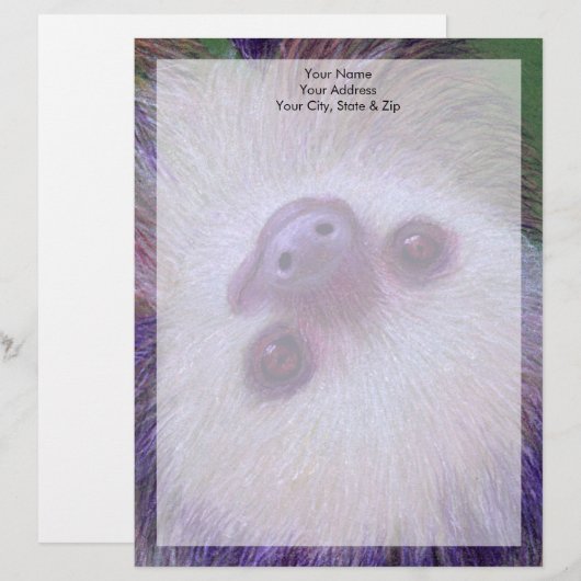 Sloth Briefkopf (Vorne/Hinten)