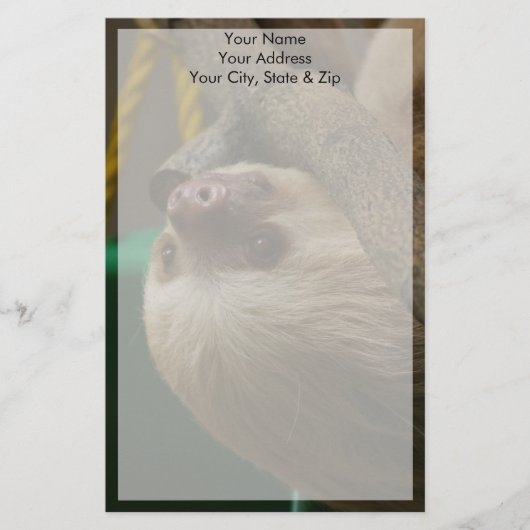 Sloth Briefpapier (Vorderseite)