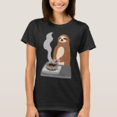 Sloth Burns Food Cooking Hobby Chef Ironic Sloth T-Shirt (Vorderseite)