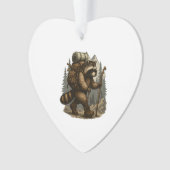 Sloth Camping Hiking Ornament (Vorderseite)