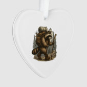 Sloth Camping Hiking Ornament (Vorderseite)