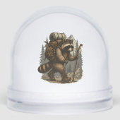 Sloth Camping Hiking Schneekugeln (Vorderseite)