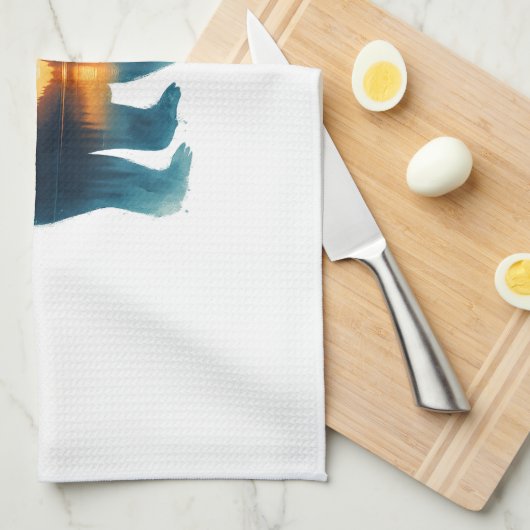 Sloth Camping Lover Geschirrtuch (Viertel Falte)