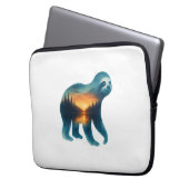 Sloth Camping Lover Laptopschutzhülle (Vorderseite Links)