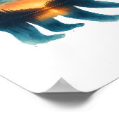 Sloth Camping Lover Poster (Ecke)