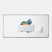 Sloth Camping Lover Schreibtischunterlage (Tastatur & Maus)