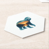 Sloth Camping Lover Untersetzer (angewinkelt)