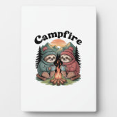 Sloth camping Team Official campfire Fotoplatte (Vorderseite)