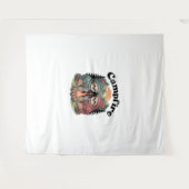 Sloth Camping Team Offizielles Lagerfeuer Wandteppich (Vorderseite (Horizontal))