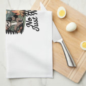 sloth camping team with nature geschirrtuch (Viertel Falte)