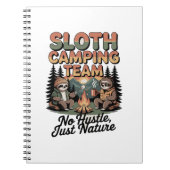 sloth camping team with nature notizblock (Vorderseite)