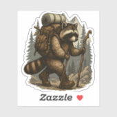 Sloth Camping Wandern Aufkleber (Blatt)