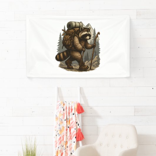 Sloth Camping Wandern Banner (Insitu)