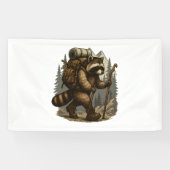 Sloth Camping Wandern Banner (Horizontal)