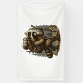 Sloth Camping Wandern Banner (Vertikal)