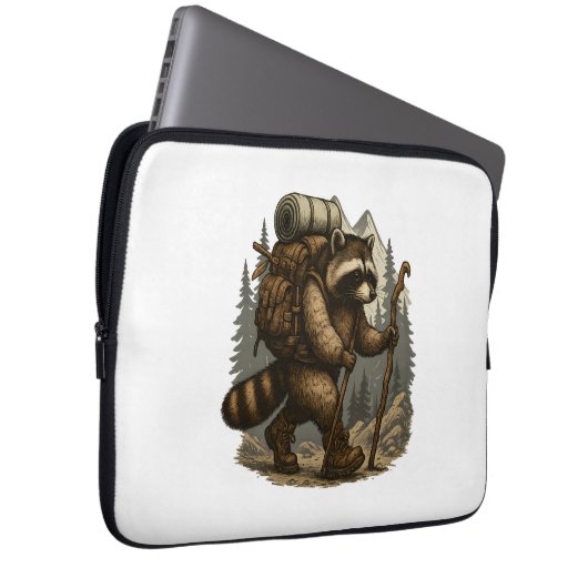 Sloth Camping Wandern Laptopschutzhülle (Vorne Rechts)