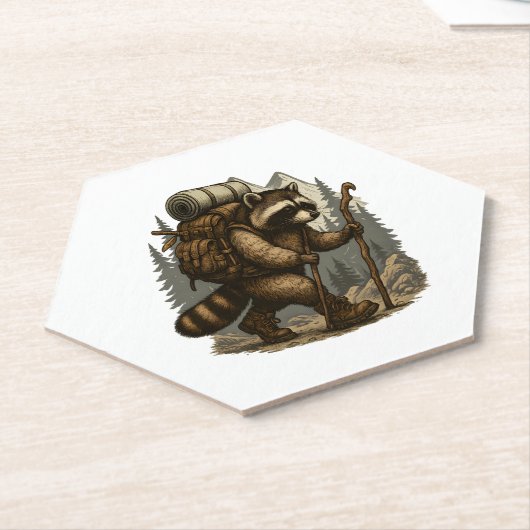 Sloth Camping Wandern Untersetzer (angewinkelt)