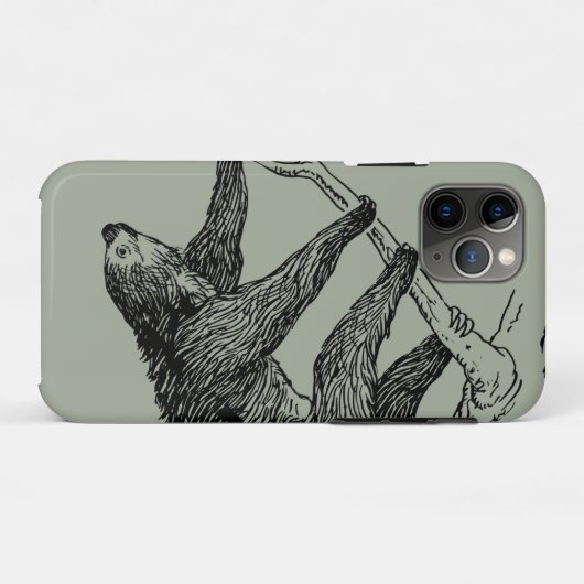 Sloth Case-Mate iPhone Case (Rückseite (Horizontal))