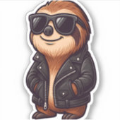 Sloth Chill Mood Aufkleber (Vorderseite)