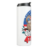 Sloth Chill the 4out Patriotic USA Thermosbecher (Nach links gedreht)