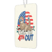 Sloth Chill the 4th out Patriotic USA Autolufterfrischer (Links)