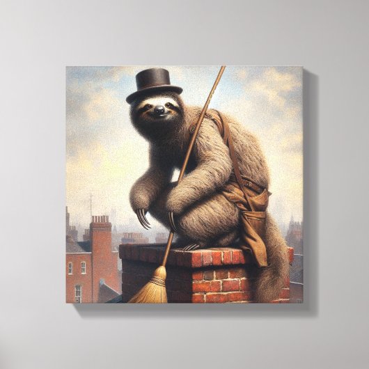 Sloth Chimney Sweep Leinwanddruck (Vorderseite)