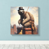 Sloth Chimney Sweep Leinwanddruck (Insitu (Holzboden))