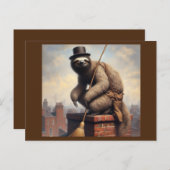 Sloth Chimney Sweep Postkarte (Vorne/Hinten)
