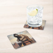 Sloth Chimney Sweep Rechteckiger Pappuntersetzer (Vor Ort)