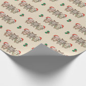 Sloth Christmas Animals Niedlich Sloth Geschenkpapier (Ecke)