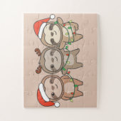Sloth Christmas Animals Niedlich Sloth Jigsa Puzzle (Vertikal)