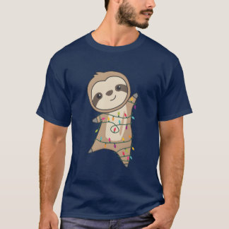 Sloth Christmas Animals Niedlich Sloth Vinta T-Shirt
