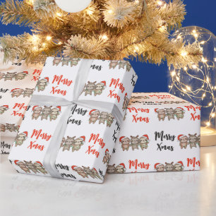 Sloth Christmas Animals Niedlich Sloth Wrapp Geschenkpapier