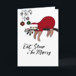 Sloth Christmas Card Feiertagskarte<br><div class="desc">Fügen Sie diesem Design Ihre benutzerdefinierte Formulierung hinzu, indem Sie die "Diese Vorlage bearbeiten"-Felder auf der rechten Seite des Elements verwenden, oder klicken Sie auf die blaue Schaltfläche "Anpassen", um den Text anzuordnen, die Schriftart und Farben zu ändern und um diesem Design zusätzliche Informationen oder Bilder hinzuzufügen. Wenn Sie Koordinierungsaufgaben...</div>
