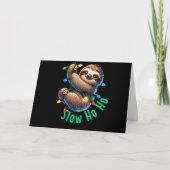 Sloth Christmas Karte (Vorderseite)
