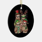 Sloth Christmas Merry Slothmas Sloth Lover Geschen Keramik Ornament (Rechts)