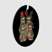 Sloth Christmas Merry Slothmas Sloth Lover Geschen Ornament (Vorderseite)