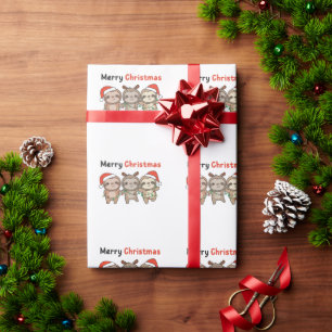 Sloth Christmas Niedlich Sloths Frohe Weihnachten Geschenkpapier