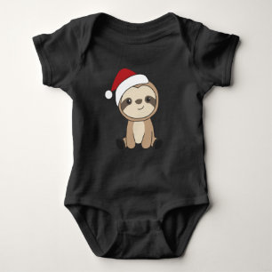 Sloth Christmas Snow Winter Animals Sloths Baby Bo Strampler