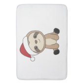 Sloth Christmas Snow Winter Animals Sloths Badematte (Vorderseite Vertikal)