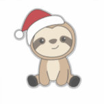 Sloth Christmas Snow Winter Animals Sloths Classic Aufkleber<br><div class="desc">Der Lustschwung mit sanfter Beleuchtung. Hübsche Tiere mit Geschenken und Schnee zu den Ferien. Auch lustig für Weihnachten im Juli. Fehler sind süße Tiere und perfekt zu Weihnachten.</div>