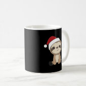 Sloth Christmas Snow Winter Animals Sloths Coffee Kaffeetasse (VorderseiteRechts)