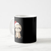 Sloth Christmas Snow Winter Animals Sloths Coffee Kaffeetasse (Vorderseite Links)